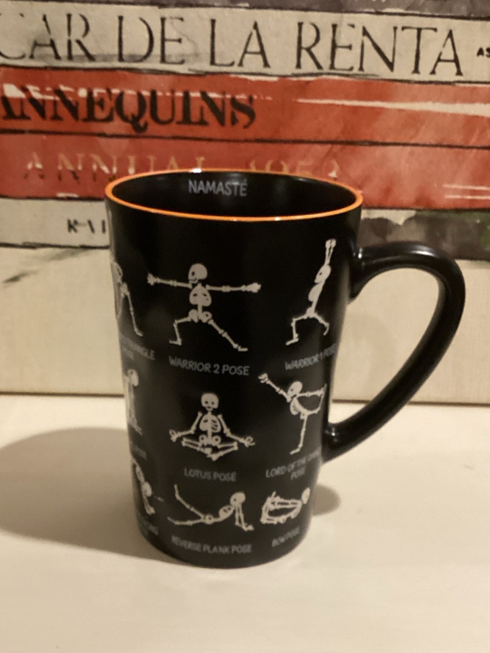 Skeleton Yoga Pose Halloween Mug